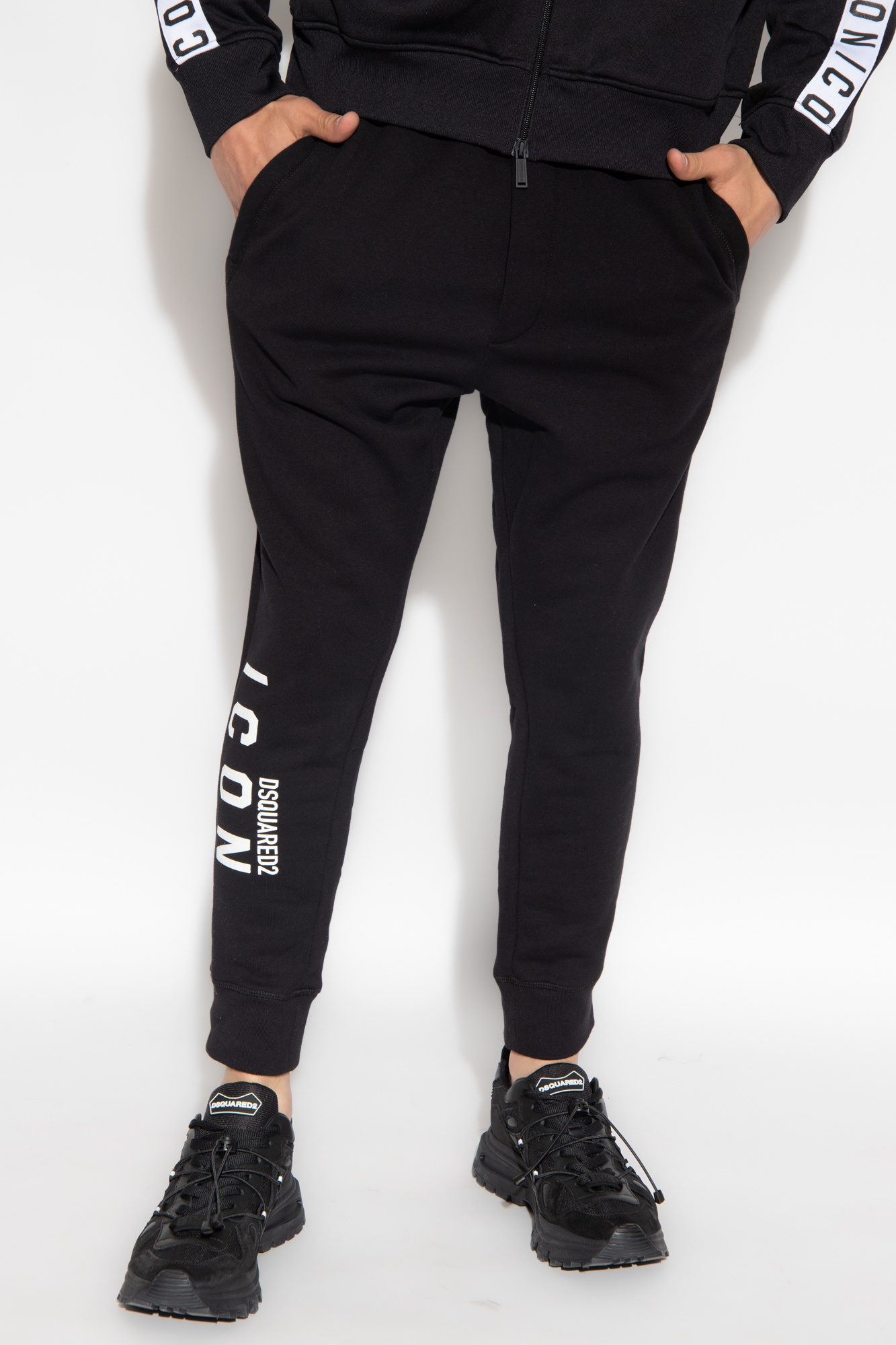 Black Sweatpants with logo Dsquared2 Vitkac Italy